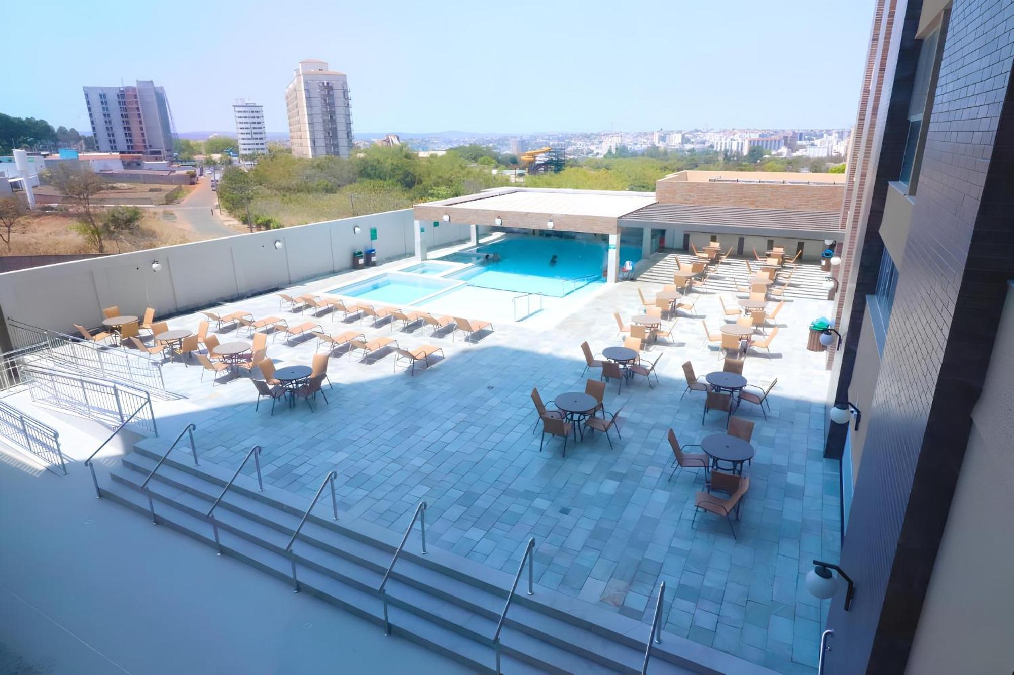 Ferienwohnung Piazza Diroma Com Acesso Ao Acqua Park Caldas Novas Exterior foto